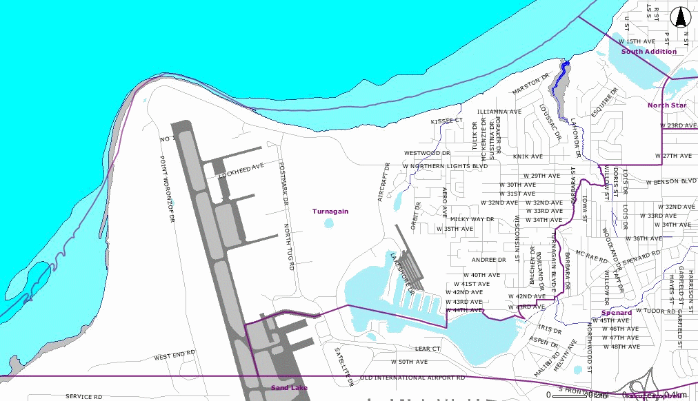 Turnagain Community Council official boundary map